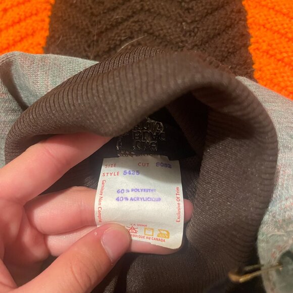 DEADSTOCK 1960s MOD dagger collar abstract long sleeve with Built in dickey! - Picture 14 of 16